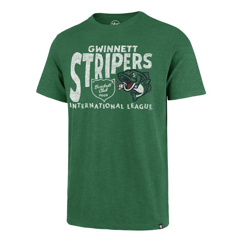 Gwinnett Stripers 47' Brand Green Forkball Scrum Tee